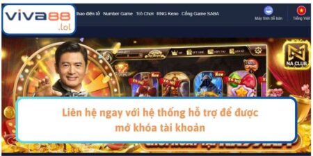 Liên hệ ngay với hệ thống hỗ trợ để được mở khóa tài khoản