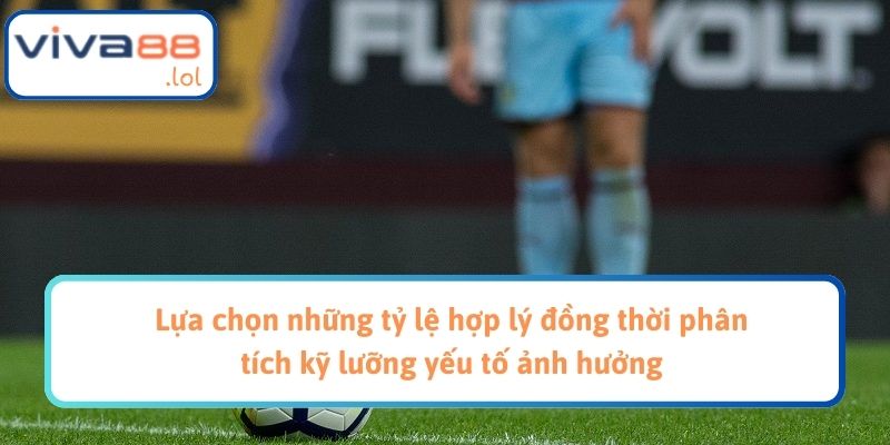 Lựa chọn những tỷ lệ hợp lý đồng thời phân tích kỹ lưỡng yếu tố ảnh hưởng